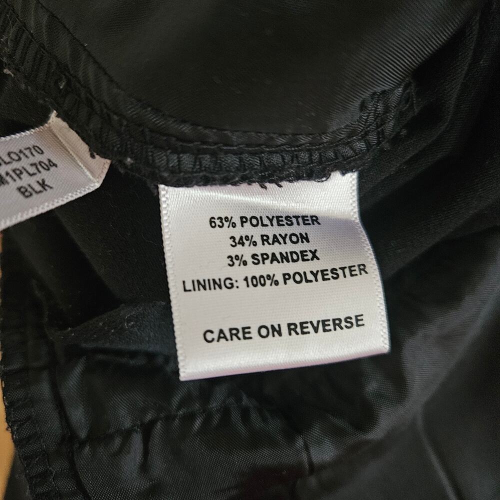 Calvin Klein Black Trouser Dress Pants Sz 12 EUC Career Work - Picture 6 of 9